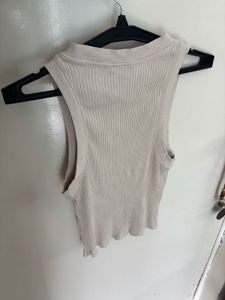 ZARA KNIT FITTED SOLID TOP