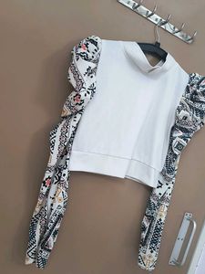 Stylish Puff Sleeve Crop Top💃💟