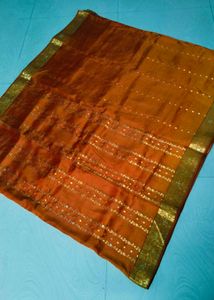 Orange Colour Pure Kanchipattu Saree