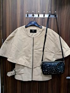 Dressberry Brand New Butterfly Cape Wool Jacket