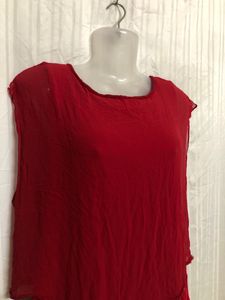 Elie Tahari Red Stylish Top