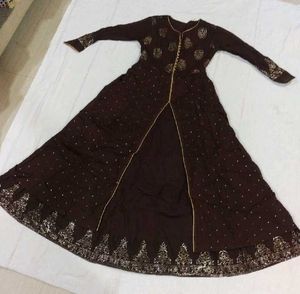 Brown colour gown 💃
