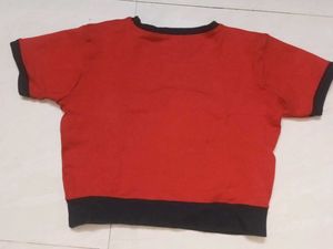 Red Crop Top