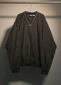 Vintage Black Pullover Windbreaker