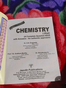 I PUC Chemistry Question Bank