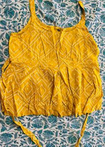 Mustard Short Kurti