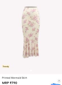 Mermaid Floral Skirt