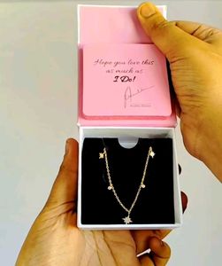 GIVA 925 Golden Constellation Necklace