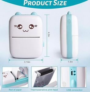 Mini Cute Aesthetic Printer ❤️