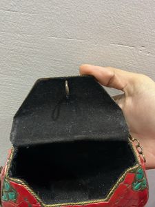 Beautiful Red Ethnic Bag