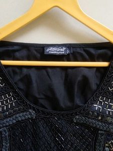 A Beautiful Black Sleeveless Tunic