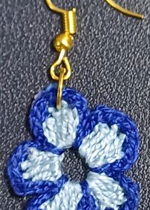 Light And Dark Blue Earrings