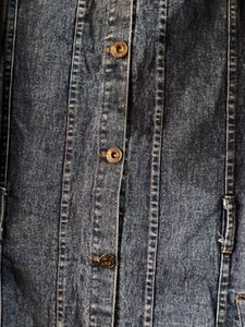 Korean Denim Maxi Dress W Hoodie