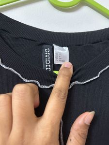 H&amp;M Black Bodycon Dress