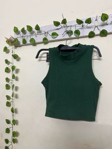 Zara Green Halter Neck Top