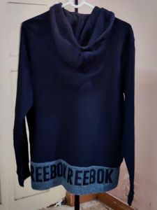 💥BUY1GET1💥 REEBOK men&#39;s cotton regular fit color block hooded sweatshirt.