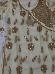 Gray Embroidered Kurti