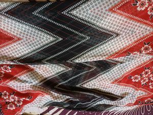 Red White Black Saree