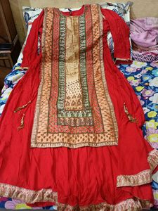 Red Gown Suit New