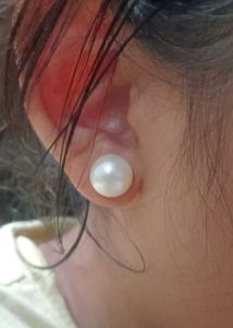 Natural Pearl Original Silver Stud