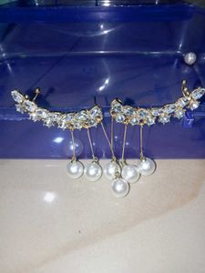 Pearl & Crystal Ear Cuffs