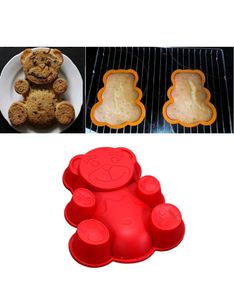 Price Drop- Silicon Teddybear Mould- Pack of 2