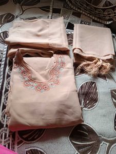 Kurti Dupatta And Bottom Wear For Women