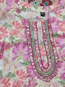 Floral Print Kurta
