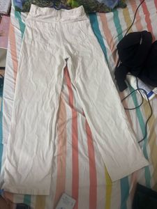 Flared White Pants