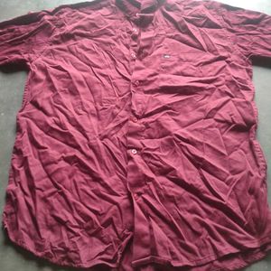 Burgundy Casual Shirt
