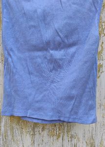 Q-Rious Casual Solid Women Light Blue Top