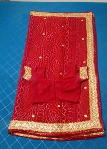 Elegant Red Saree