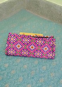 Ethnic Print clutch