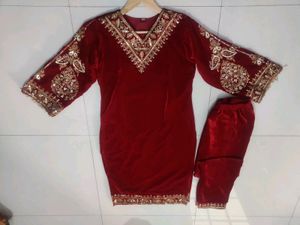 BRAND NEW KURTA SET VELVET
