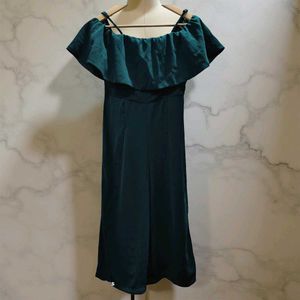 Chic Green Off-Shoulder Jumpsuit