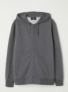 H&M Grey Zip-Up Hoodie