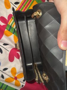 Black Quilted Party Shoulder Bag
