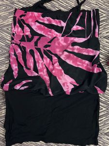 Pink &amp; Black Party Dress