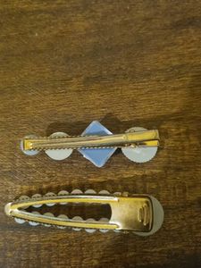 Blue Pinteresty Hair Clips