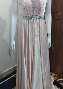 Elegant Pink Embellished Dress