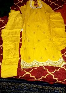 Stone Work Party Wear Suit