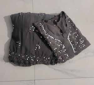 Ombre Chikankari Mirror Work Garara Set
