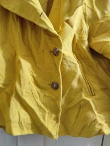 Yellow Quilted Jacket