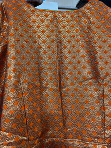 Orange festive gown