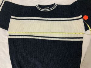 Oversized Striped Knit Sweater