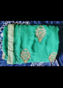 Elegant Green Saree