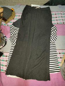 winter high neck Striped Top &amp; Pants Set