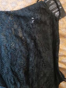 Sleek Black Lace Maxi Dress