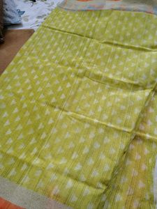 Light Green Cotton Saree
