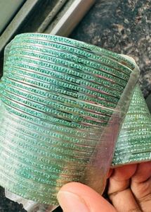 Green Glitter Bangles